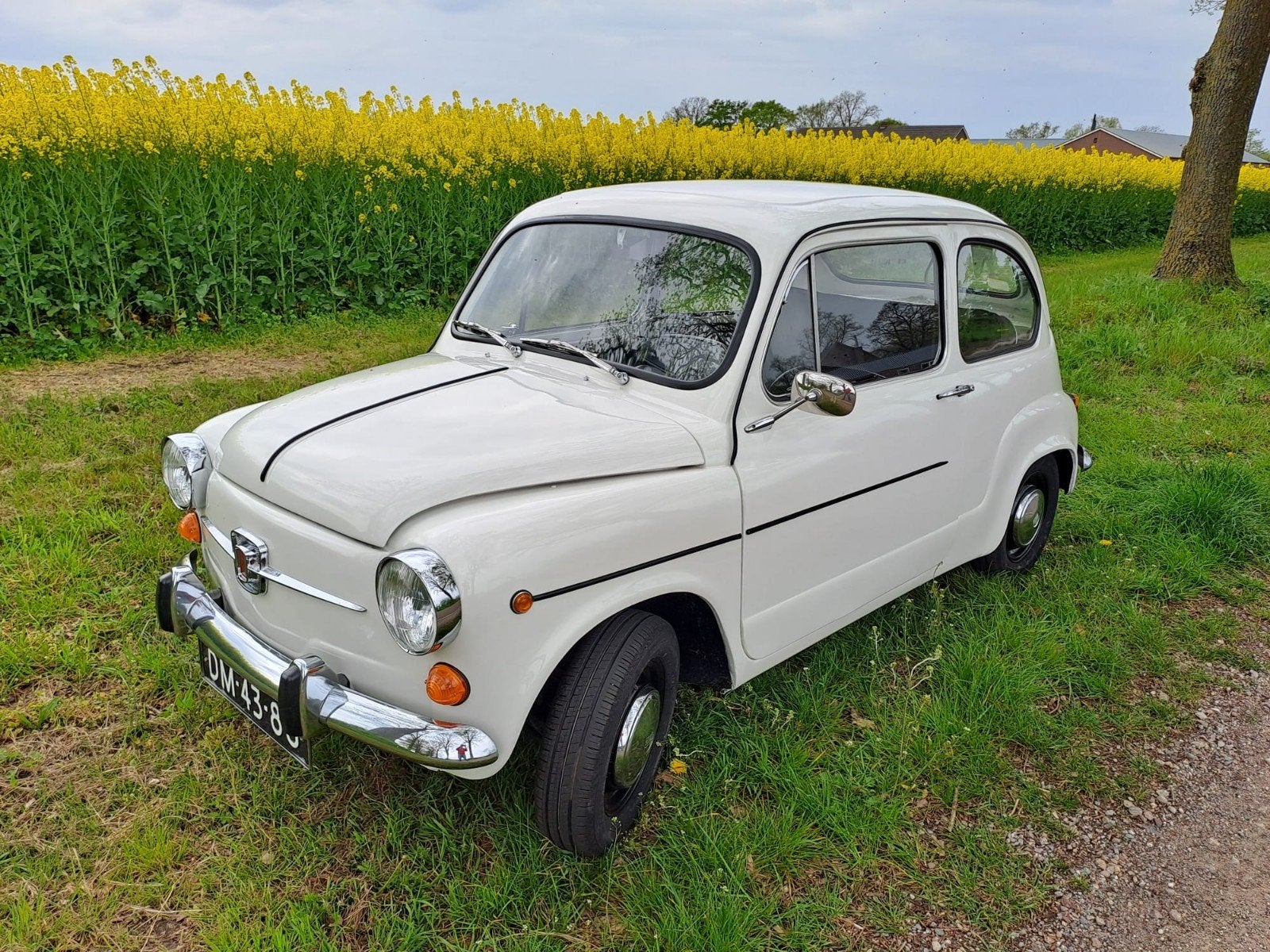 Fiat 1971 Geel, Auto's, 4 cilinders, Wit, Particulier, Geïmporteerd