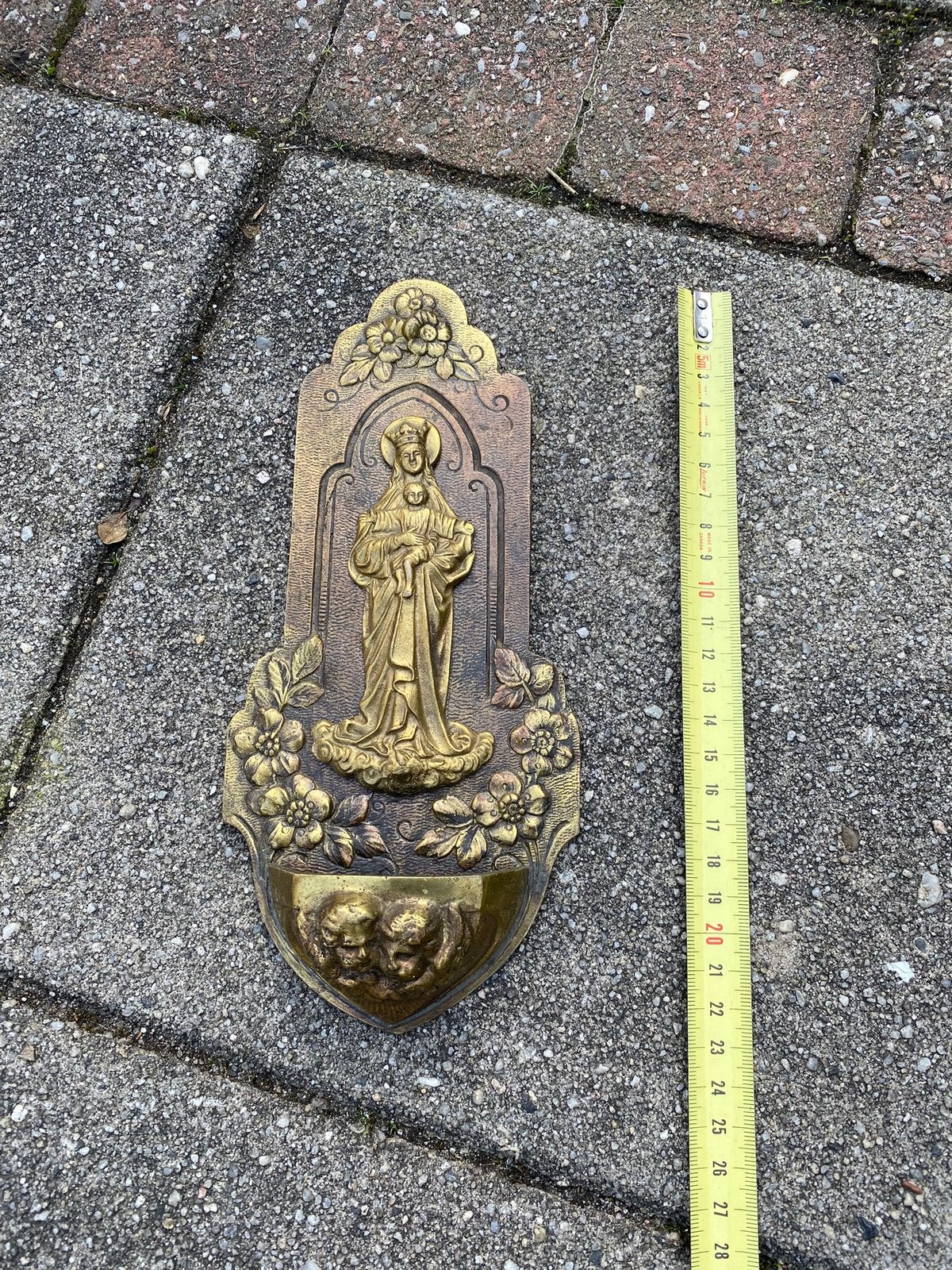 Religie bronzen doopvont, Ophalen of Verzenden