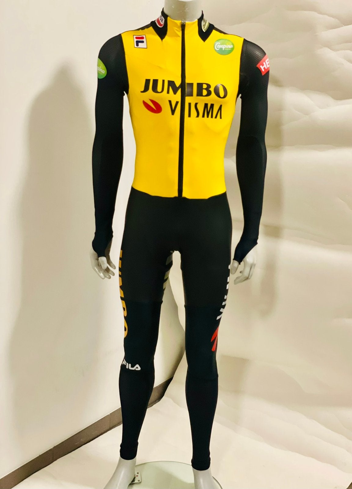 Schaatskleding schaatspak snelpak speedsuit rubber M Fila, Sport en Fitness, Schaatsen, Ophalen of Verzenden, Zo goed als nieuw