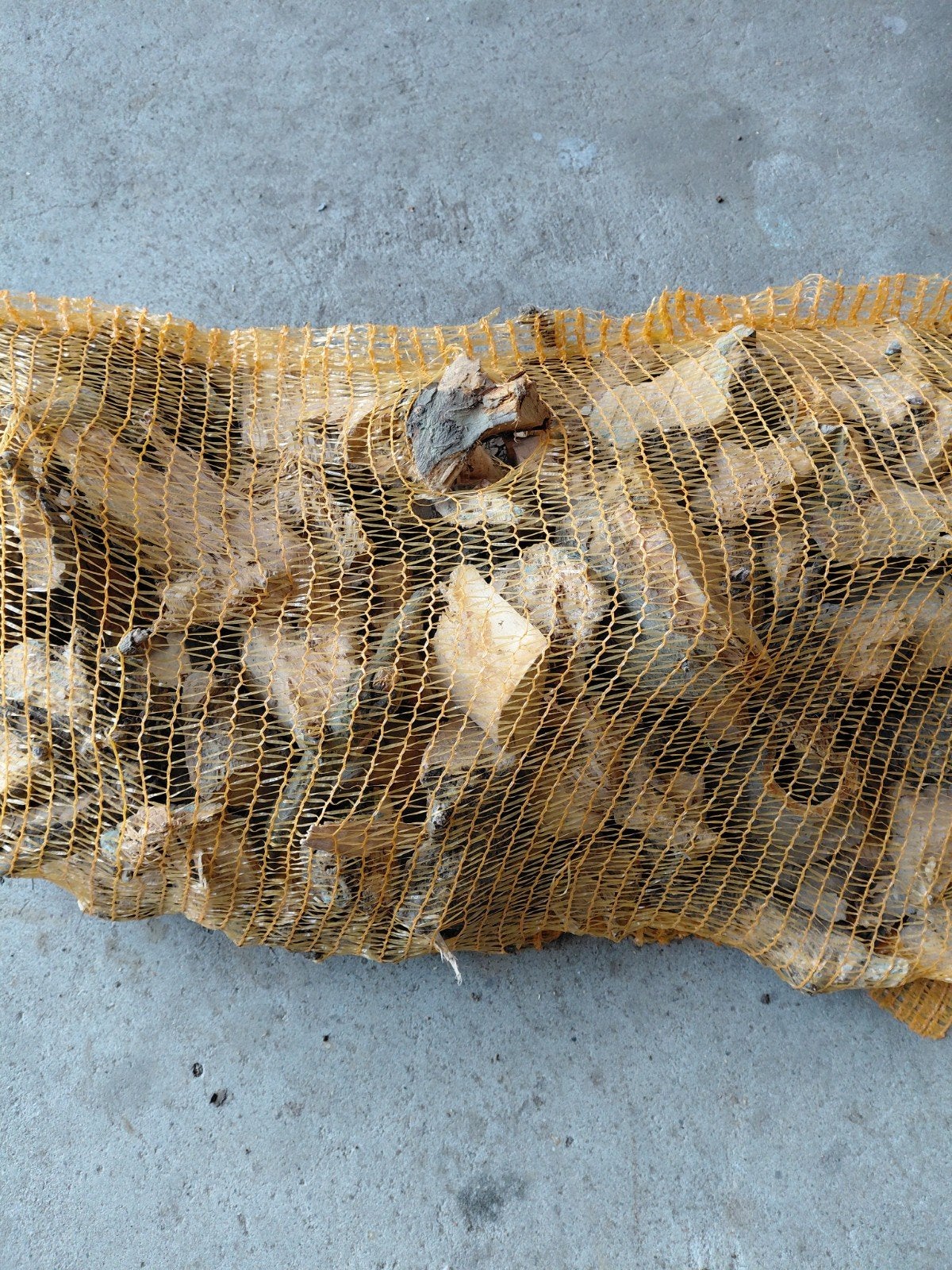 Chunks van fruitbomenhout droog, Tuin en Terras, Haardhout, Minder dan 3 m³, Ophalen of Verzenden