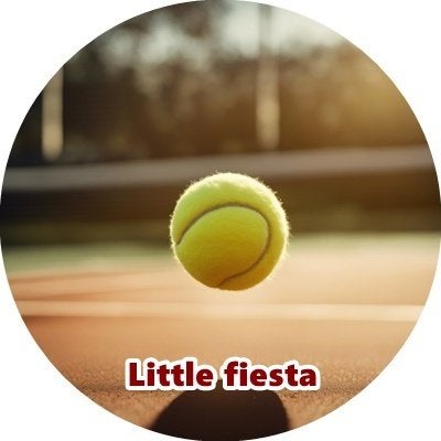 lf446 icing frosting tennisbal 20cm eetbare taart print, Ophalen of Verzenden, Nieuw, Taarten, Versiering