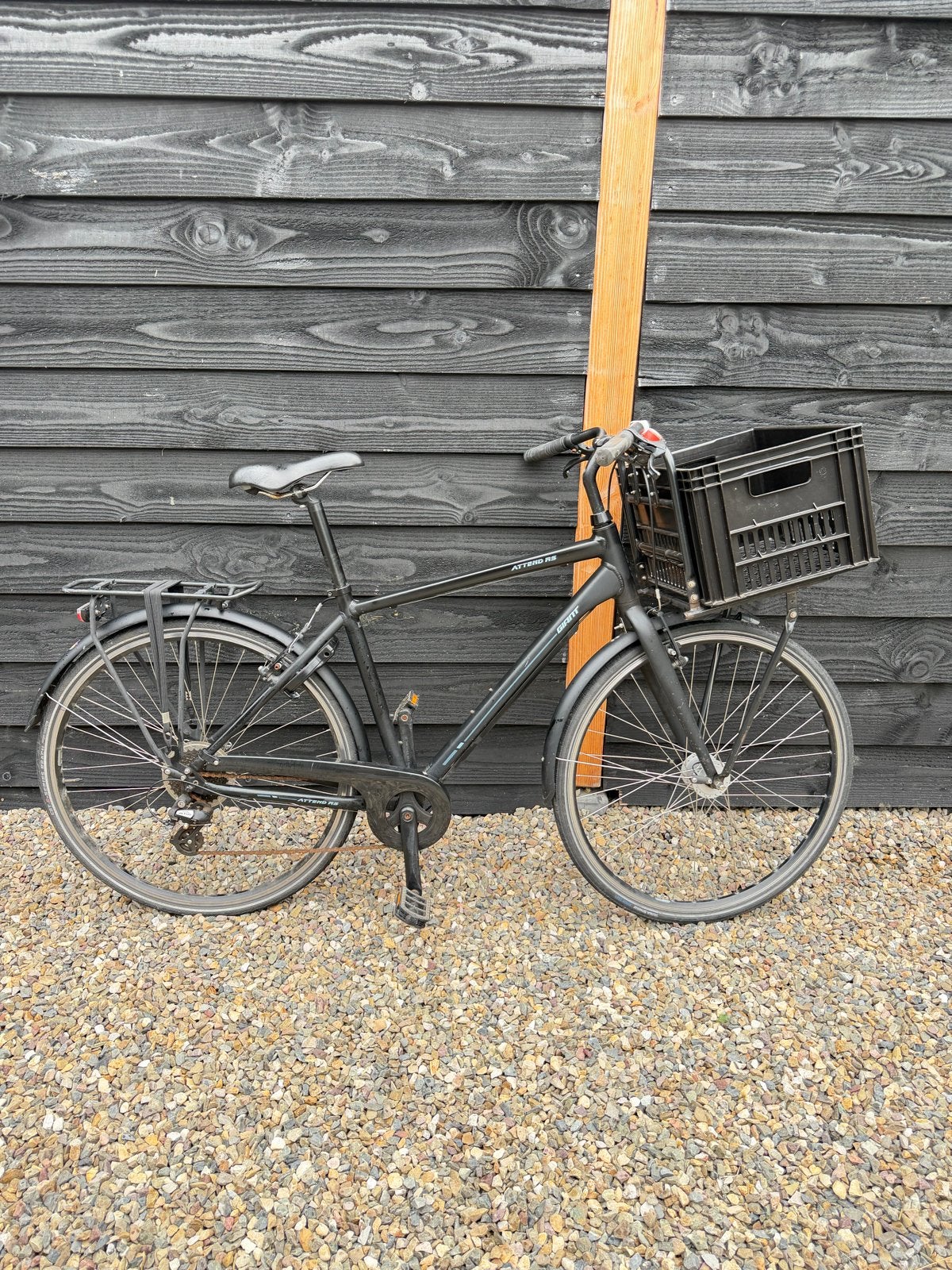 Giant Attend CS 3 GTS GB M Black met  stads fiets, Ophalen, Velgrem, Versnellingen, Giant
