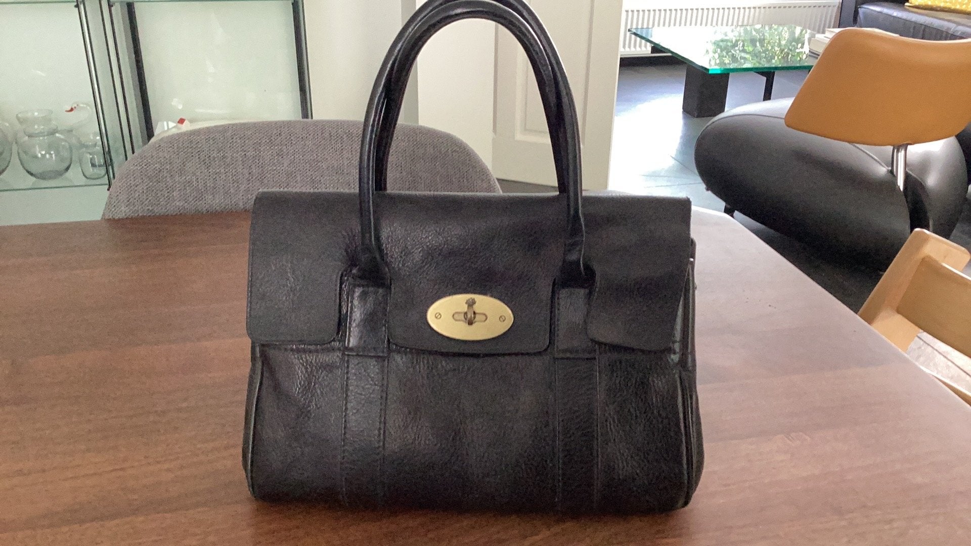 Mulberry bayswater zwart, Ophalen, Gebruikt, Zwart, Handtas