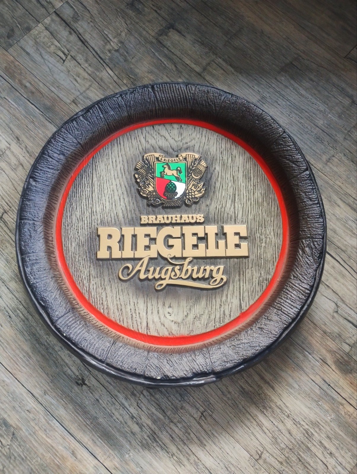 Riegele bier reclamebord, Ophalen of Verzenden, Nieuw, Reclamebord, Plaat of Schild, Overige merken