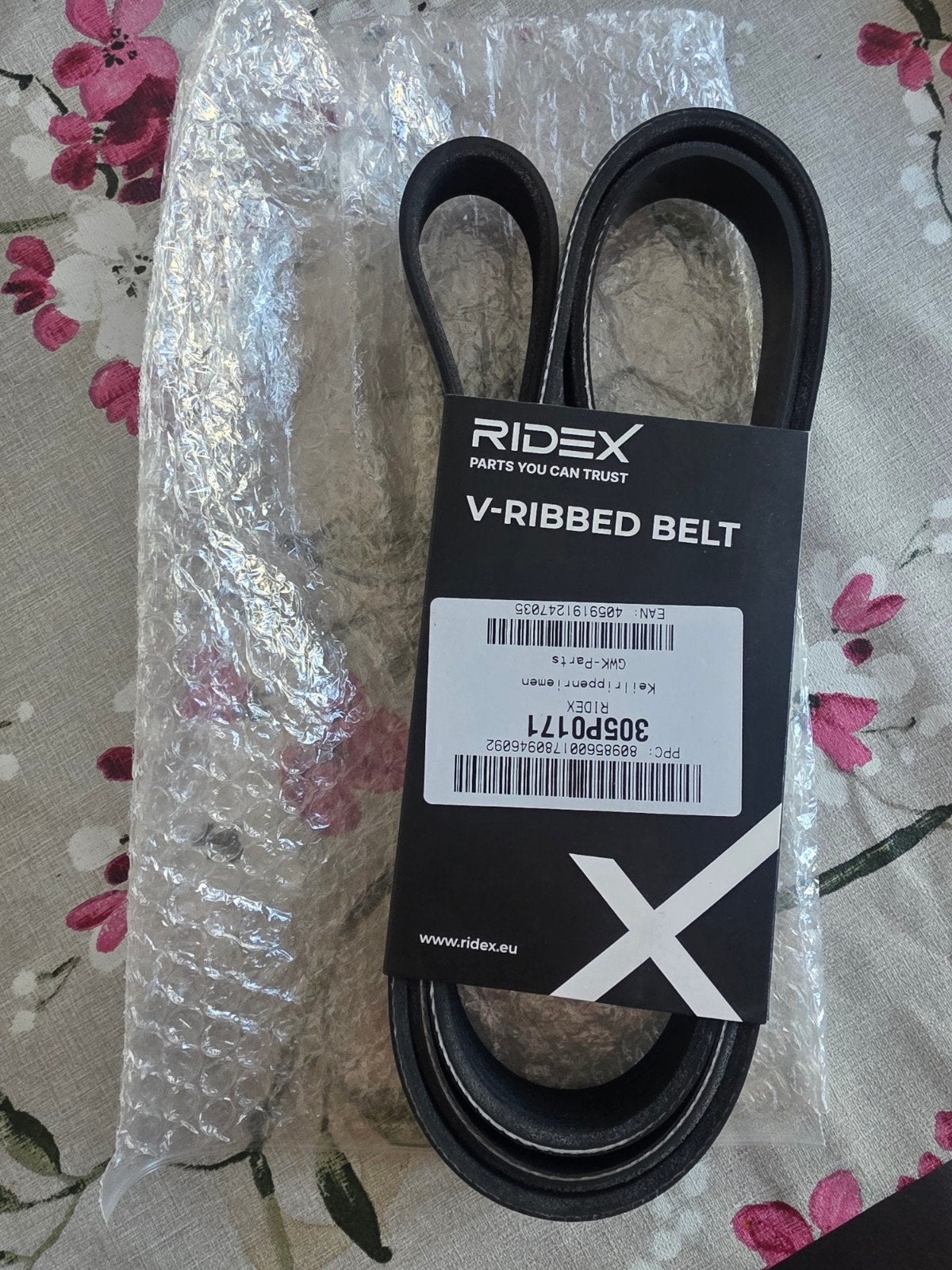 Nieuwe Ridex V-Ribbed Belt 305P0171 - Multiriem, Ophalen, Nieuw