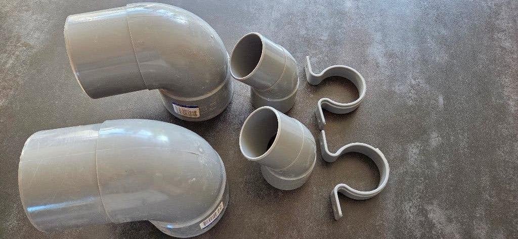 HWA-bochten. HWA. 80 mm. 50 mm. Martens., Ophalen, Bochten, Pvc, Nieuw