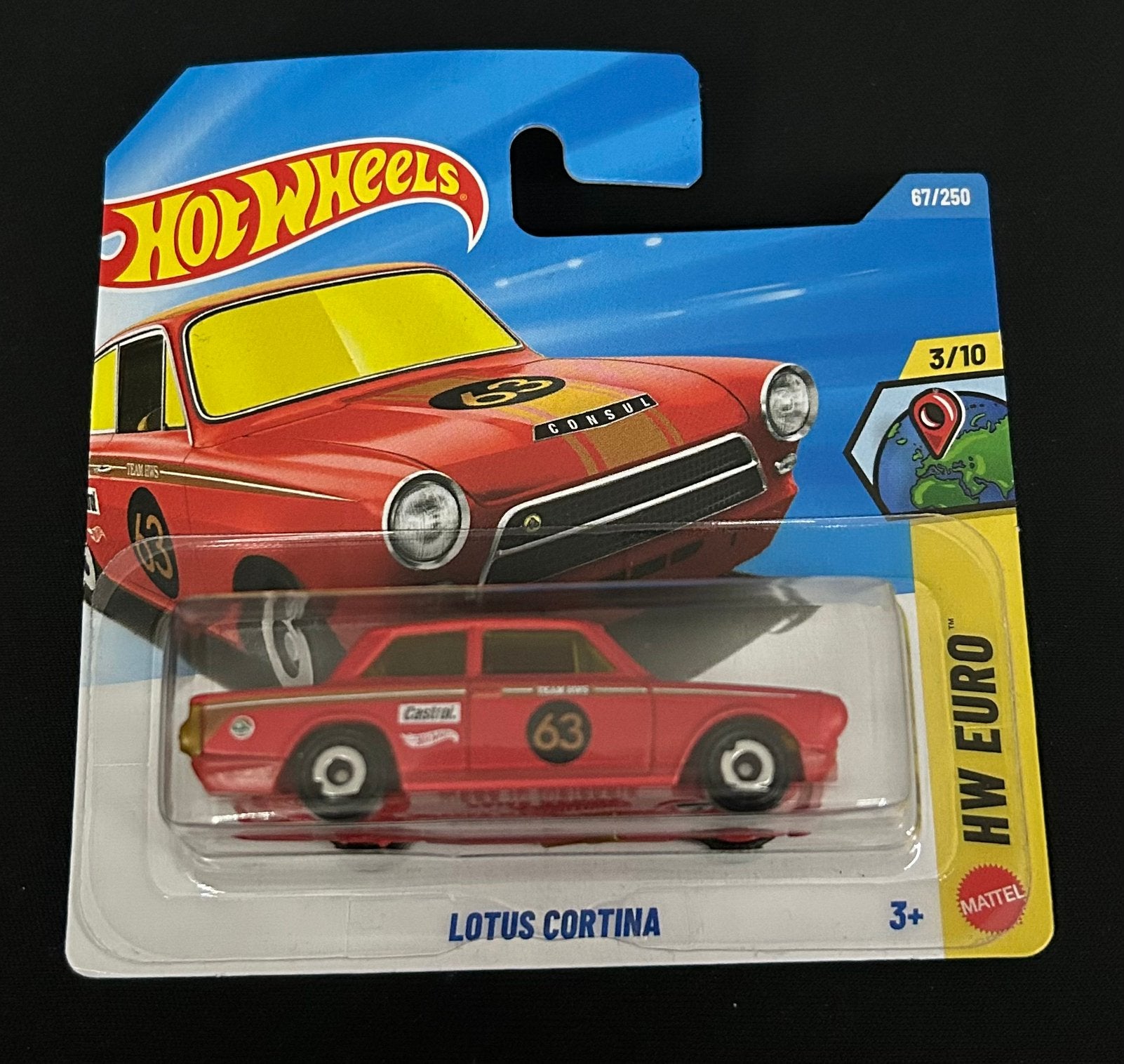 HOTWHEELS - lotus cortina nr. 67/250, Ophalen of Verzenden
