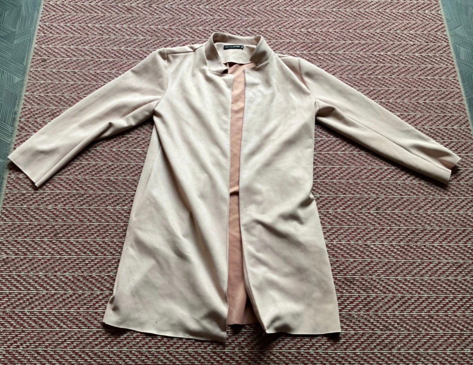 Suède blazer, weinig gedragen, Beige, Maat 46/48 (XL) of groter, Ophalen of Verzenden, Gedragen