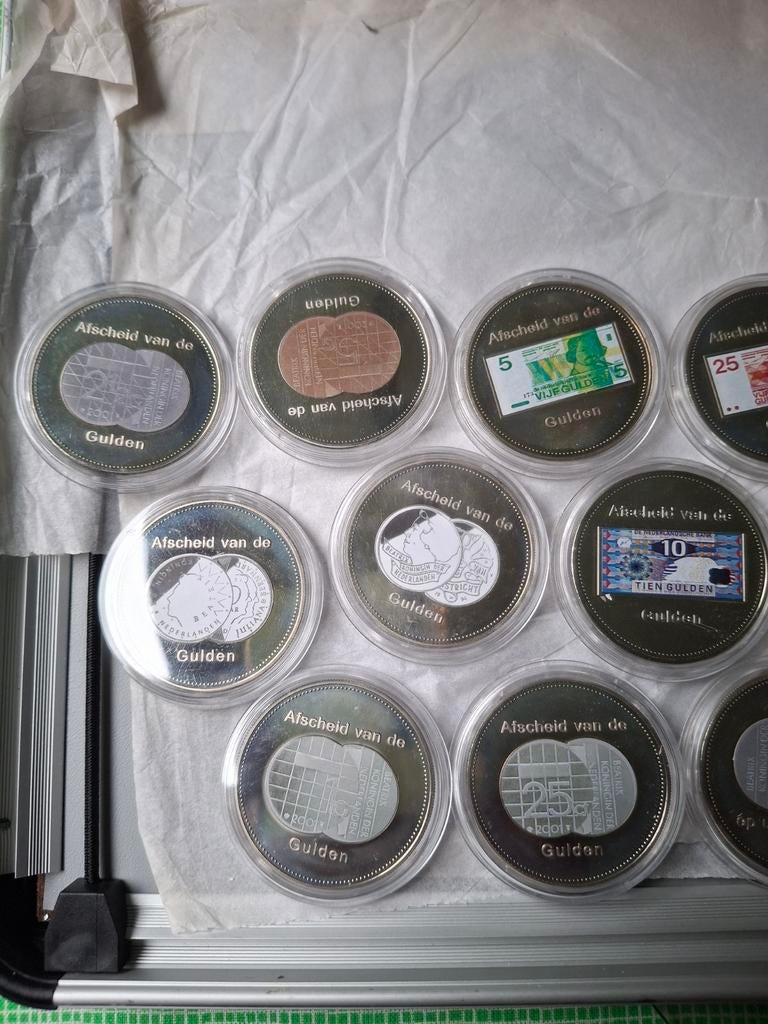 21 munten afscheid van de gulden naar euro, Ophalen of Verzenden, Koningin Beatrix, Overige waardes, Setje