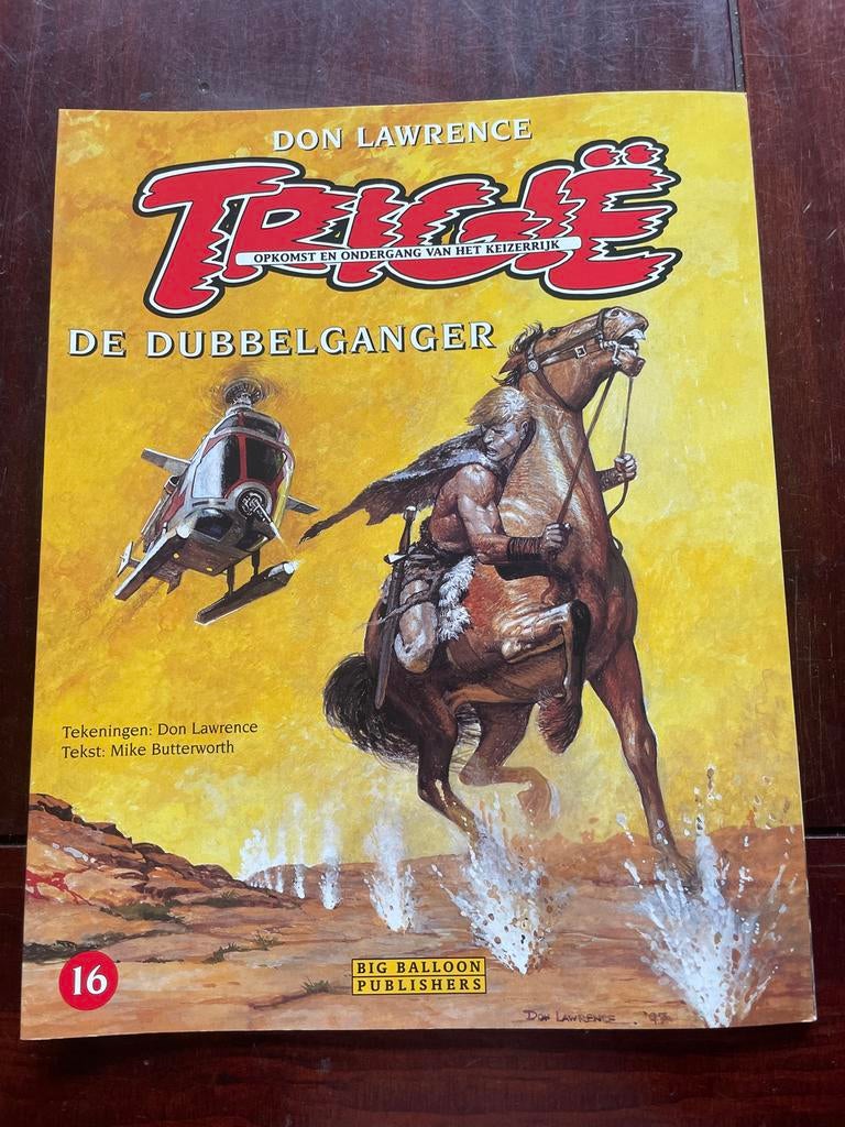 Trigië: De Dubbelganger - Don Lawrence (Nr. 16), Eén stripboek, Ophalen, Zo goed als nieuw