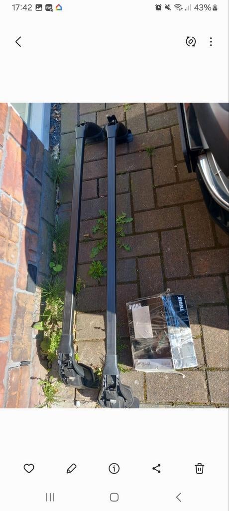 Dakdragers peugeot 308, Auto diversen, Dakdragers, Ophalen of Verzenden, Gebruikt