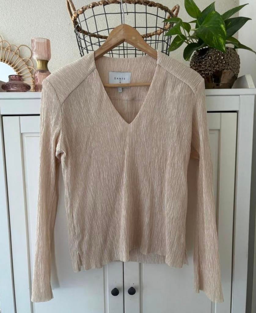 Dante6 lyocell top maat S, Beige, Ophalen of Verzenden, Zo goed als nieuw, Lange mouw