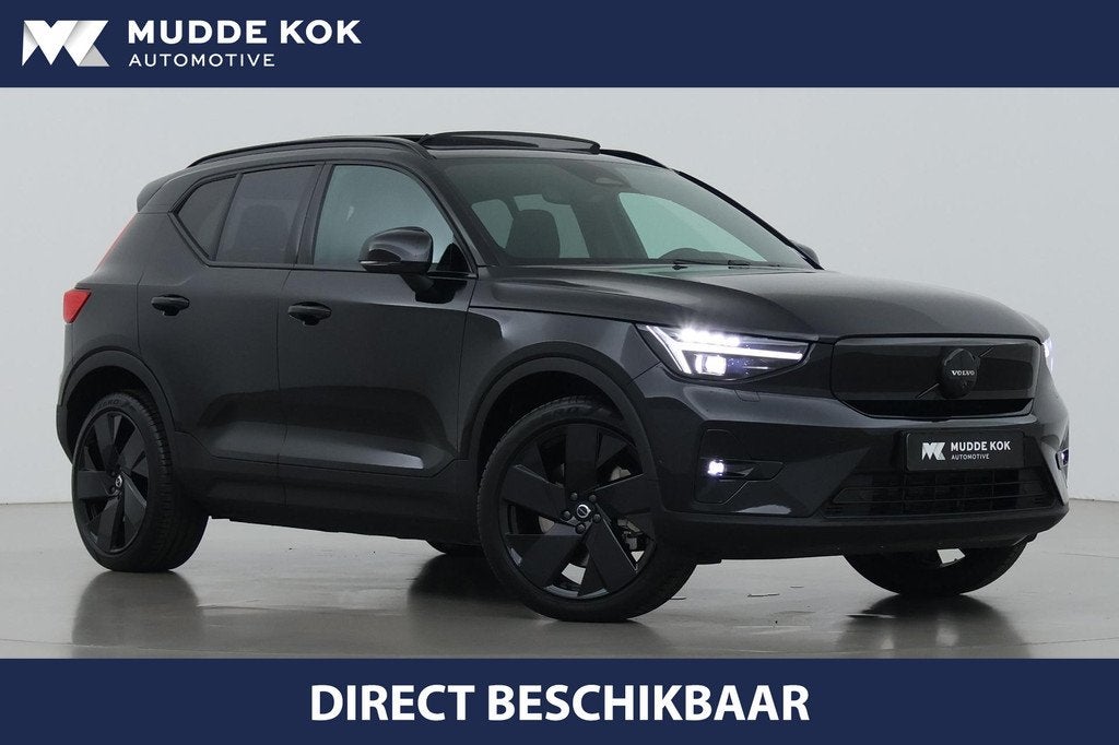Volvo EX40 Twin Motor Plus Black Edition 82 kWh | ACC | Pano, Auto's, Volvo, Automaat, Stof, Gebruikt, 82 kWh