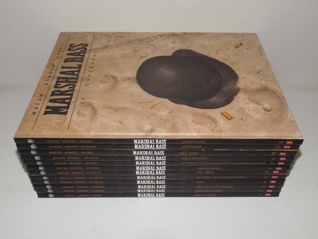 Marshal Bass ~ Complete serie hardcovers 1 t/m 12, Complete serie of reeks, Ophalen of Verzenden, Zo goed als nieuw