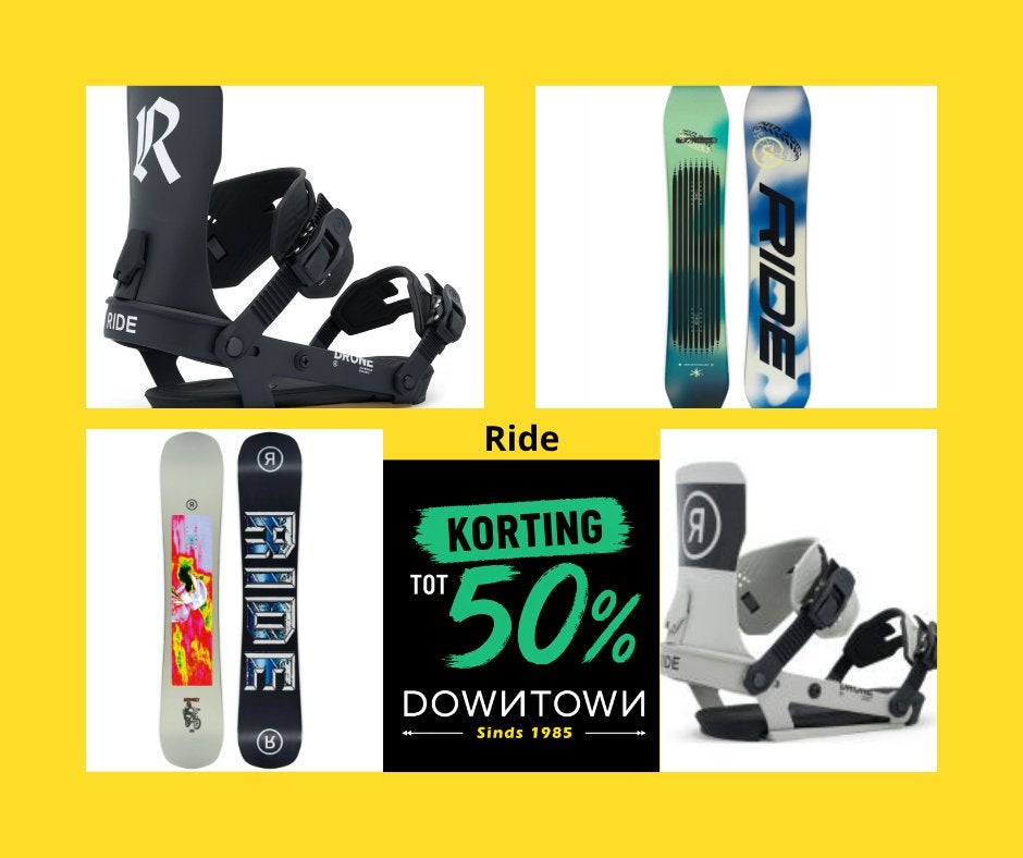 Ride snowboard, binding & schoenen bij DownTown, Sport en Fitness, Snowboarden, Ophalen of Verzenden, Nieuw, Schoenen