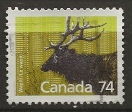 Canada 51, hert, Verzenden, Gestempeld, Noord-Amerika