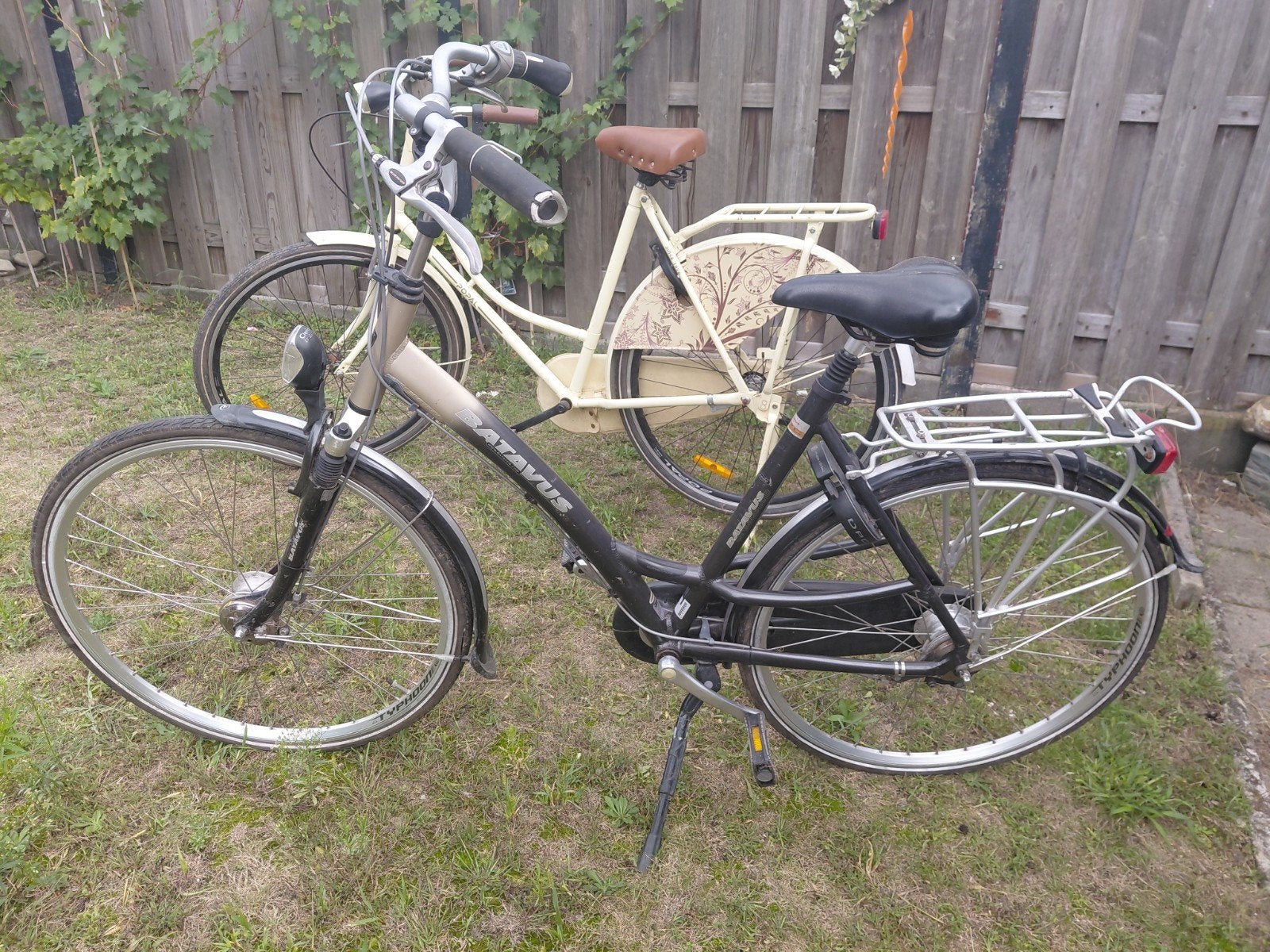 Batavus fiets met 7 versnellingen en bagagedrager, Ophalen, Gebruikt, Velgrem, Versnellingen