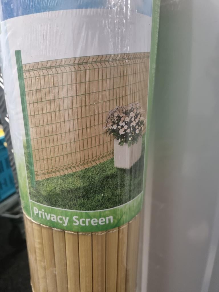 Tuinscherm/balkonscherm bamboe-effect 300x100cm (nieuw), Ophalen of Verzenden, Nieuw, Overige materialen, Tuinhek
