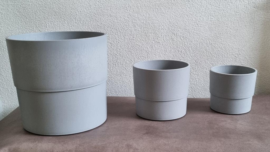 Plantenpot Ikea Nypon binnen/buiten 3 stuks, Tuin en Terras, Ophalen, Rond, Balkon, Aardewerk