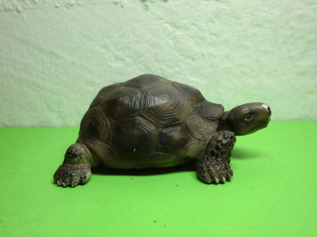 Schleich 14304 schildpad, dierfiguur, Verzamelen, Dierenverzamelingen, Verzenden, Gebruikt, Reptiel of Amfibie, Beeldje of Figuurtje