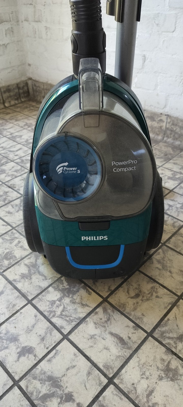 Philips PowerPro Compact Stofzuiger - Zonder stofzak, Ophalen, Gebruikt, Philips, Sledestofzuiger
