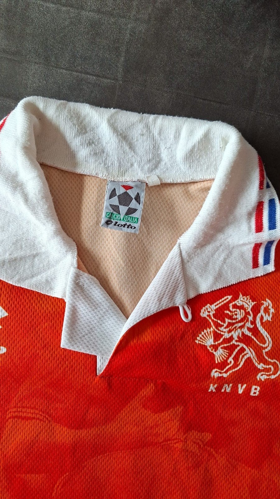 Vintage Oranje KNVB voetbalshirt & Juventus Kappa Sony shirt, Overige typen, Gedragen, Ophalen, Maat 38/40 (M)