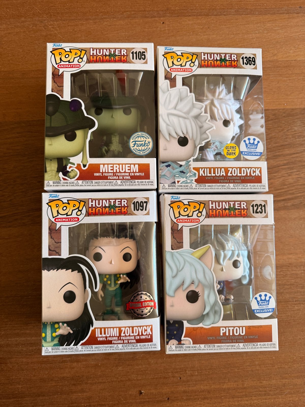 Funko Pop! Hunter x Hunter Set (4 stuks), Ophalen of Verzenden, Nieuw