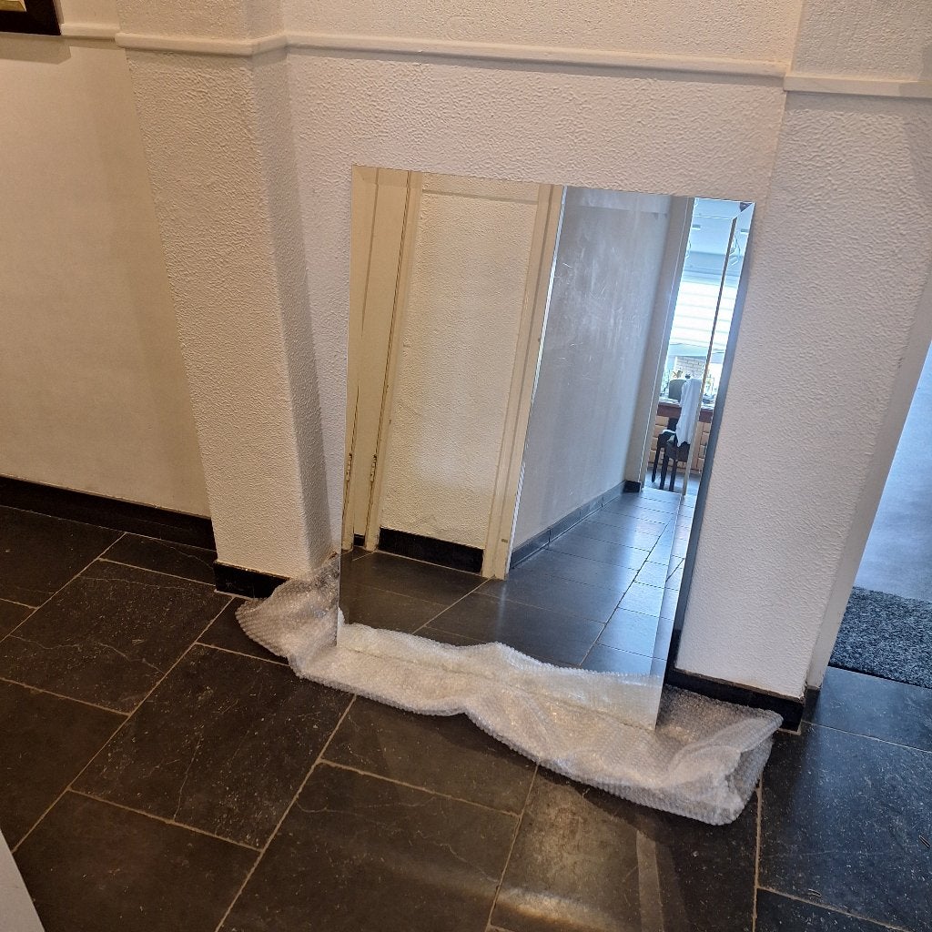 Losse facet geslepen grote spiegel 70 x 100 cm, Ophalen, 100 tot 150 cm, Zo goed als nieuw, Rechthoekig