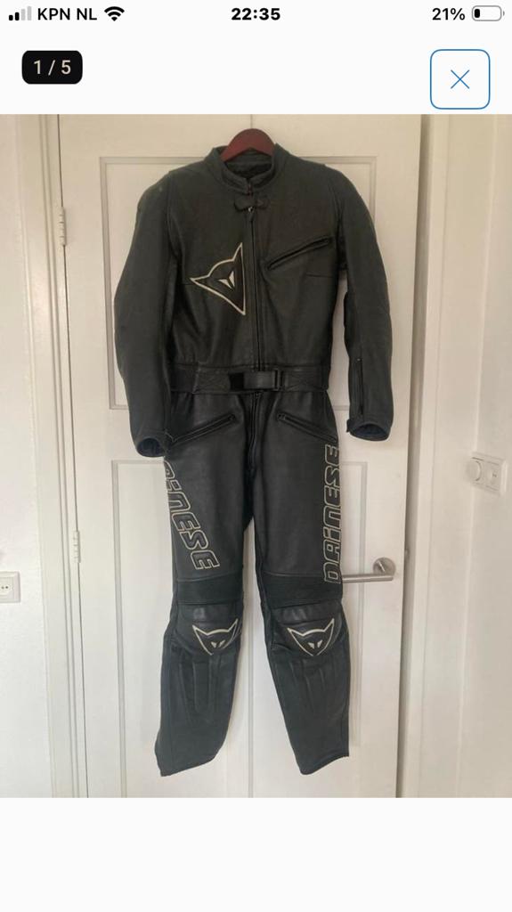Dainese zwart leer dames combi motorpak maat 48, Motoren, Kleding | Motorkleding, Ophalen of Verzenden, Tweedehands, Dames, Combipak