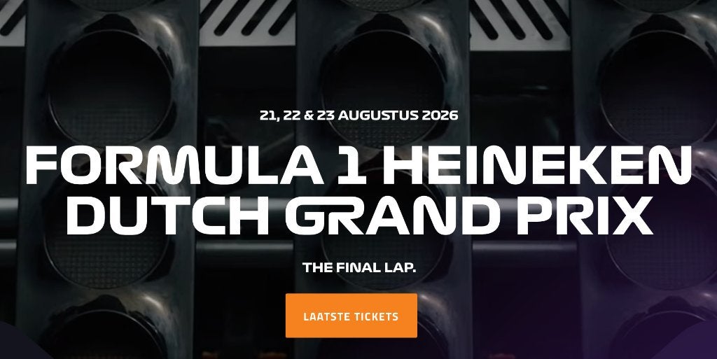 Formule 1 Zandvoort - Zaterdag - Pit Grandstand - 1 kaartje, Eén persoon, Augustus