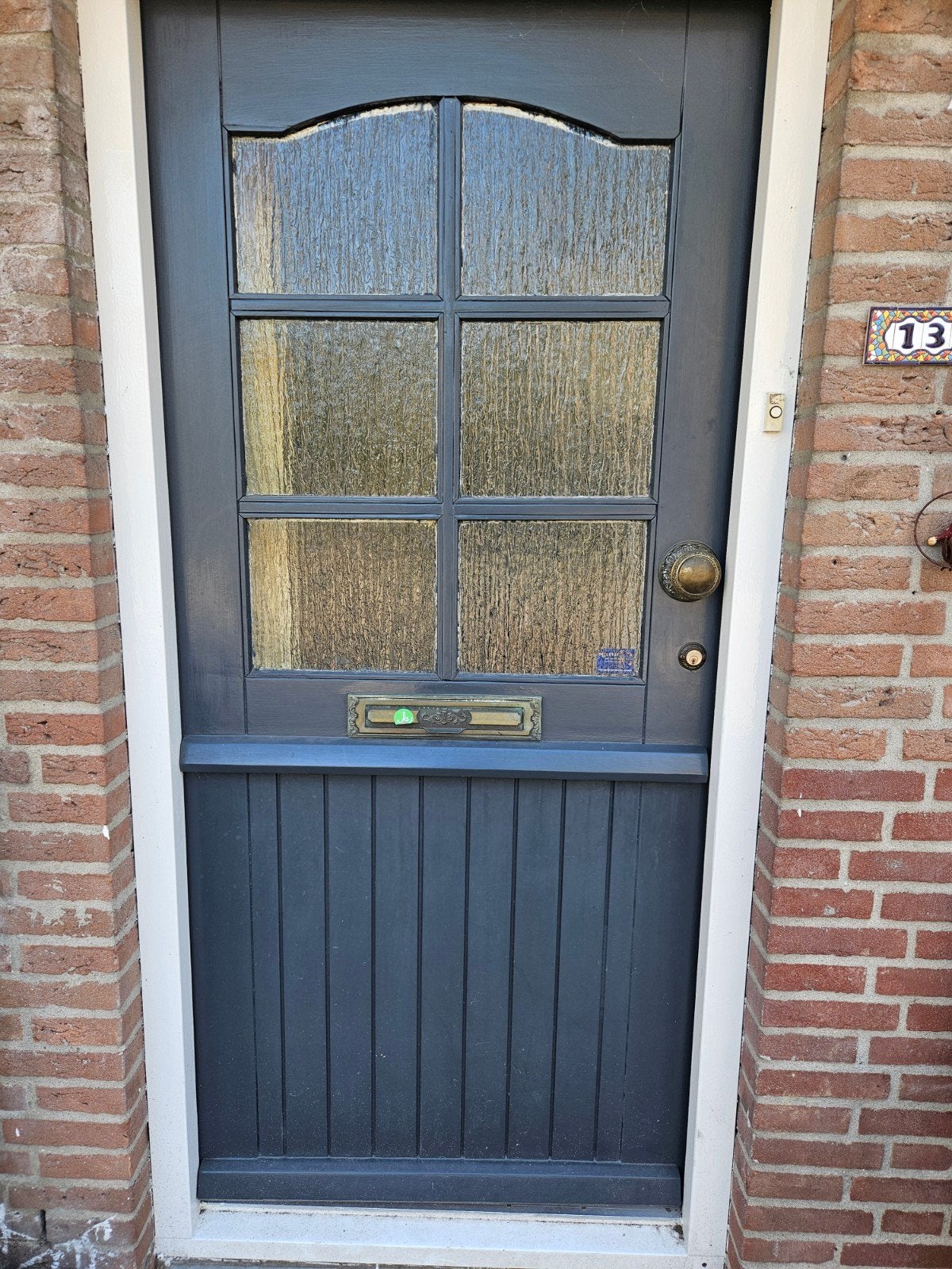 Hardhouten voordeur, Ophalen, Gebruikt, 80 tot 100 cm, Buitendeur