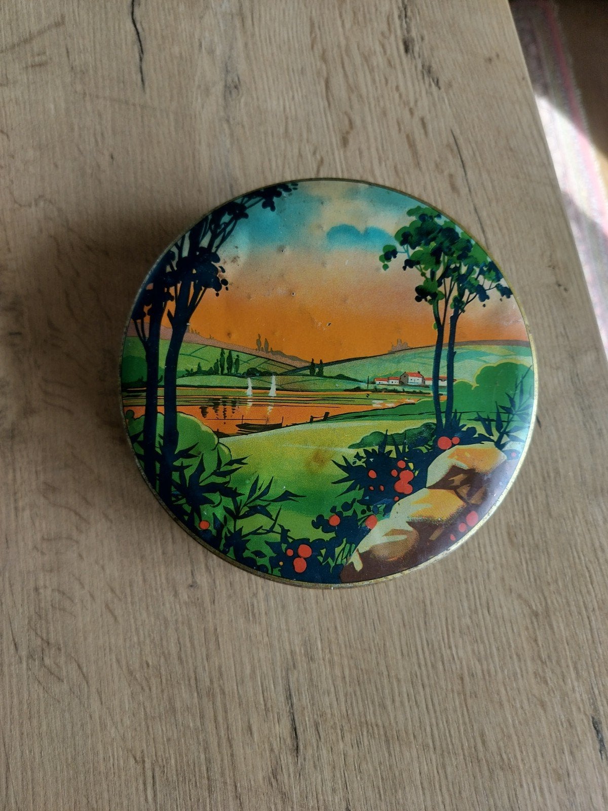 oud koekenblik, Ophalen of Verzenden, Zilver, Overige materialen