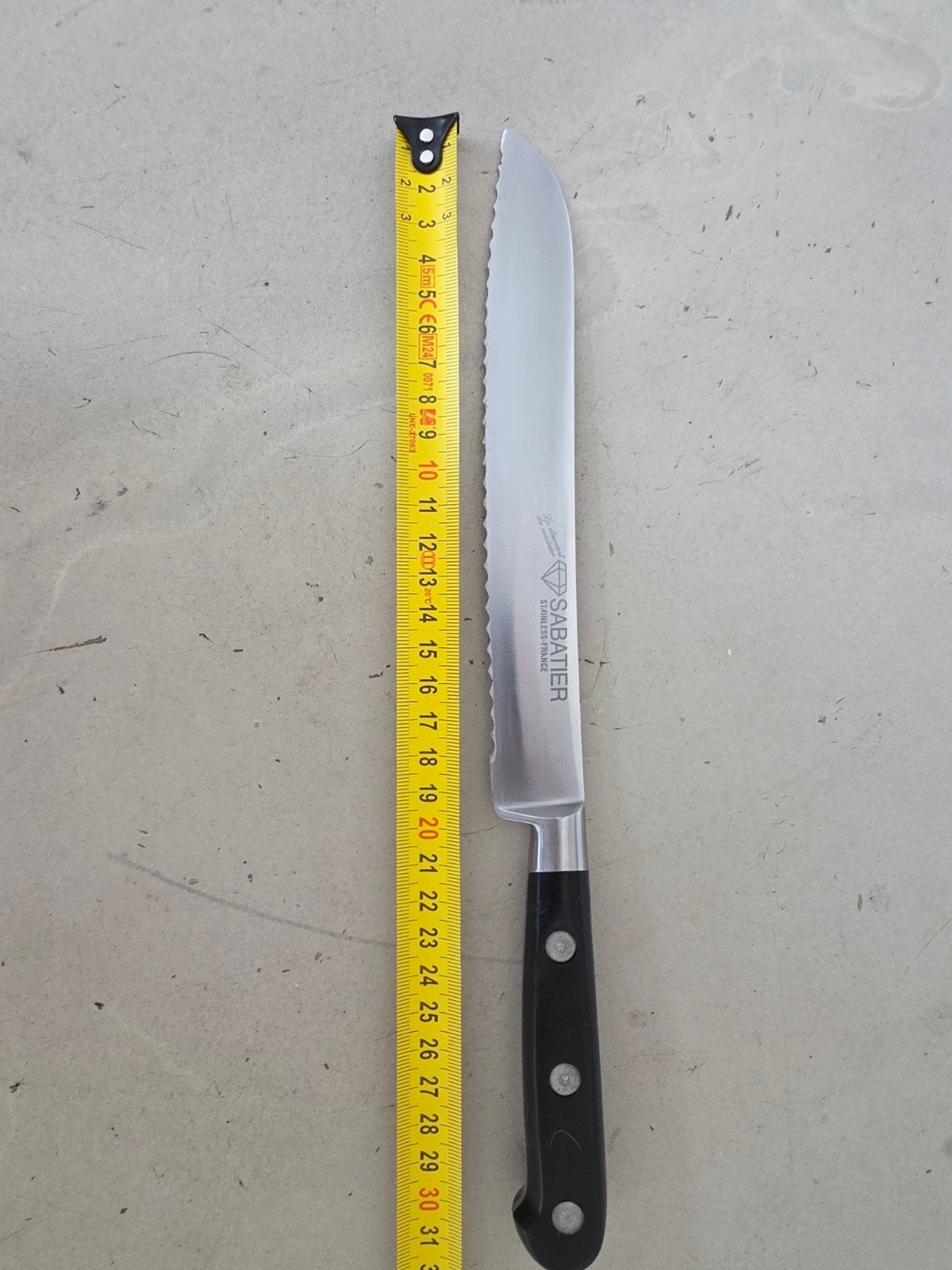 Sabatier Broodmes 20 cm - Roestvrij staal, Huis en Inrichting, Keuken | Keukenbenodigdheden, Zilver, Ophalen of Verzenden, Metaal