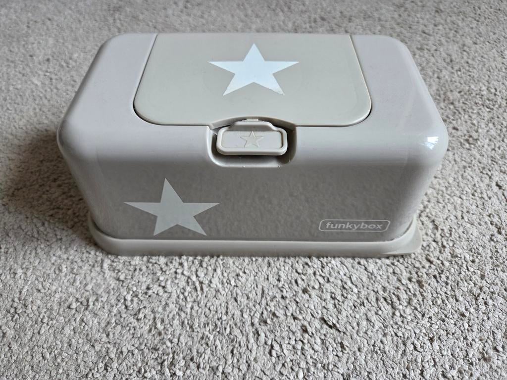 Funkybox Billenpoetsdoos met Sterren - Grijs, Ophalen of Verzenden