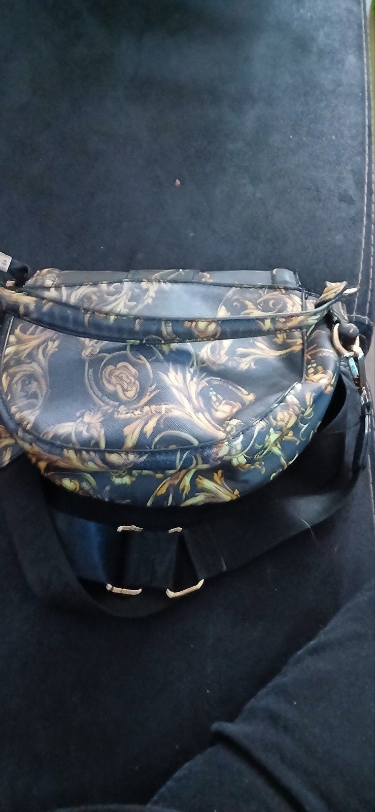 Versace Jeans Couture handtas met draagriem, Ophalen of Verzenden, Gebruikt, Zwart, Handtas
