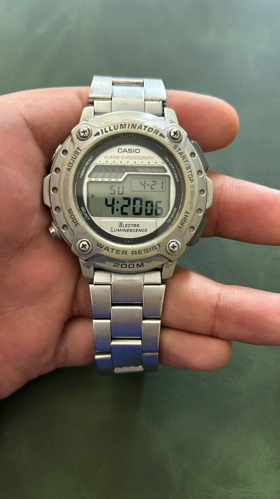 Casio Illuminator DW-285 | Vintage 200M | jaren 90, Ophalen of Verzenden, Overige merken
