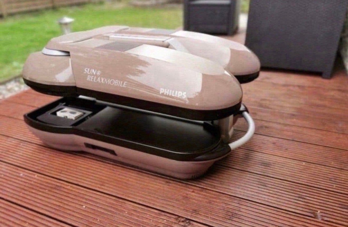 Sunmobile HB 975 Infrarood - Topconditie, slechts 12 brandur, Ophalen, Zo goed als nieuw, Zonnebank dubbelzijdig, Minder dan 10 lampen