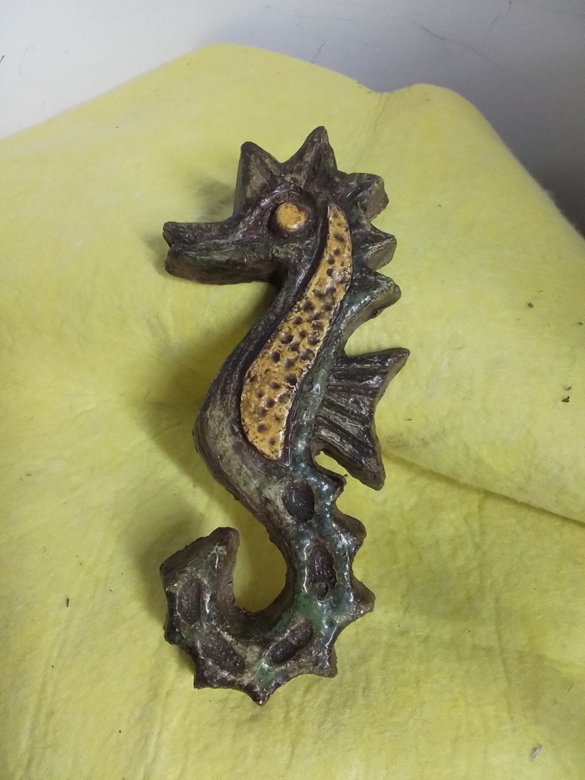 9511) mooi keramisch  zeepaardje  hoog  21cm, Ophalen of Verzenden