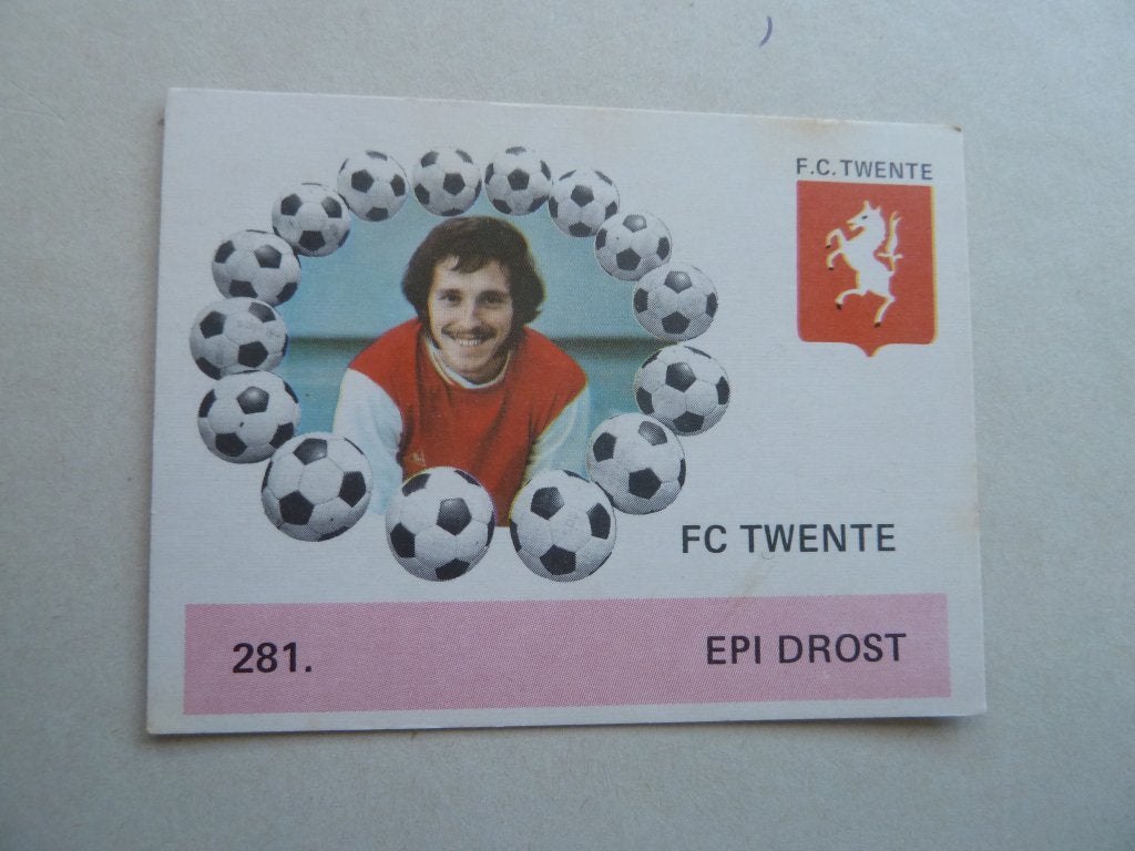 Monty 1970 kaartje  Nr 281  Epi.Drost.  Fc Twente, Verzamelen, Ophalen of Verzenden, Zo goed als nieuw, F.C. Twente, Poster, Plaatje of Sticker