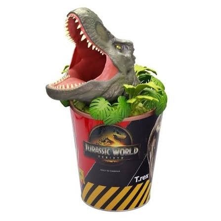 Jurassic World Rebirth Popcorn Bucket Speciale Editie T-Rex, Ophalen of Verzenden, Zo goed als nieuw