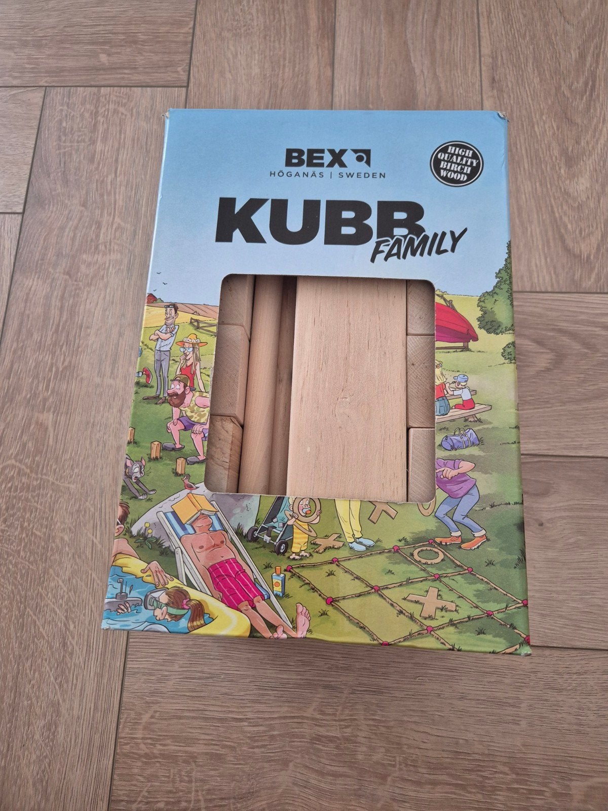 Kubb Family - Buiten spel - Houten werpspel, Hobby en Vrije tijd, Gezelschapsspellen | Overige, Een of twee spelers, Ophalen of Verzenden