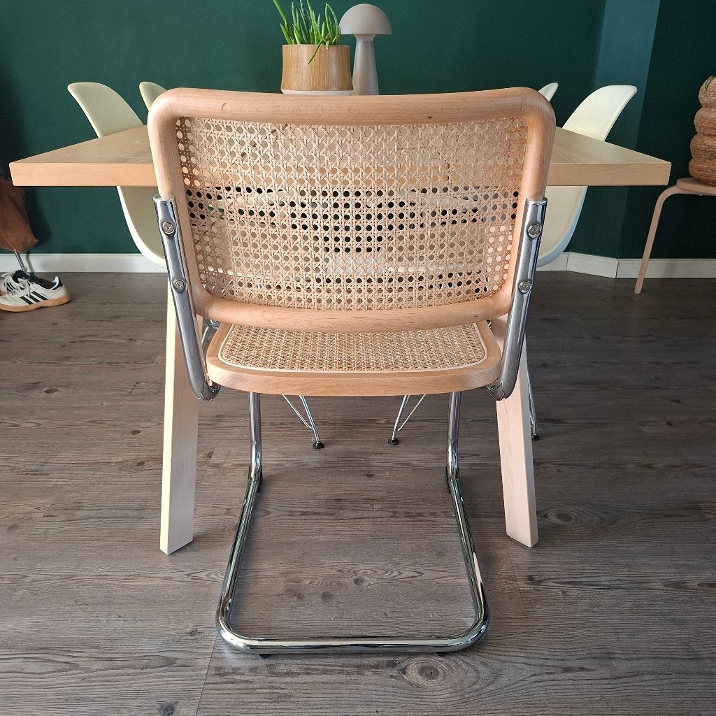 16x Cesca Breuer Bauhaus eetkamer stoel beuken rotan webbing, Bruin, Nieuw, Ophalen of Verzenden, Kunststof