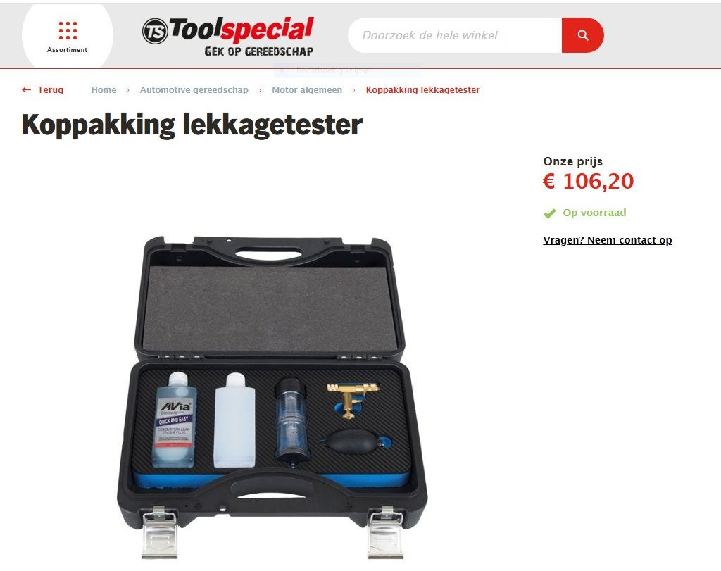 Koppakking lekkagetester - Nieuw in koffer, AVIA, Info@avia.com, Onbekend, Nieuw