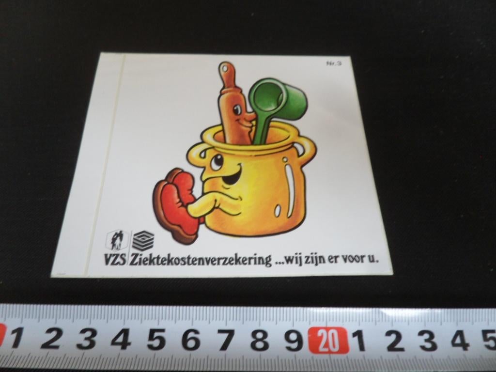 sticker strip #3 VZS pot pan maatschep deegroller *, Ophalen, Zo goed als nieuw