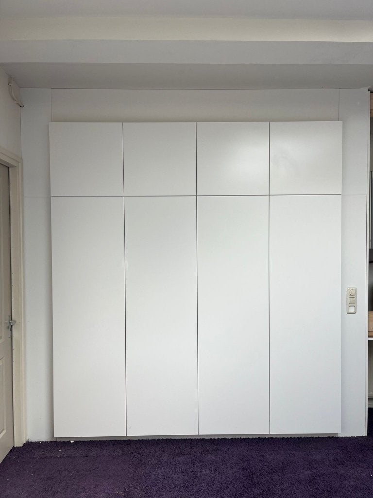 Wandkast wit, Huis en Inrichting, Ophalen, Met deur(en), 200 cm of meer, Zo goed als nieuw