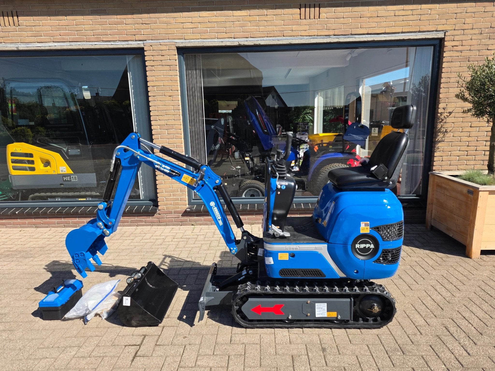 Kubota K 008 rippa 2 cil kubota minigraver graafmachine, Graafmachine