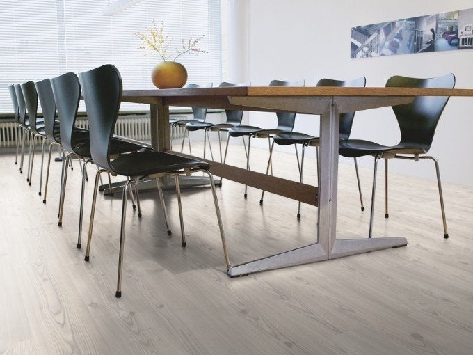 Pvc click Pergo Winter Pine Wit 4,5mm €17,95p/m2, 75 m² of meer, Wit, Pvc click wit landhuisdeel, Nieuw