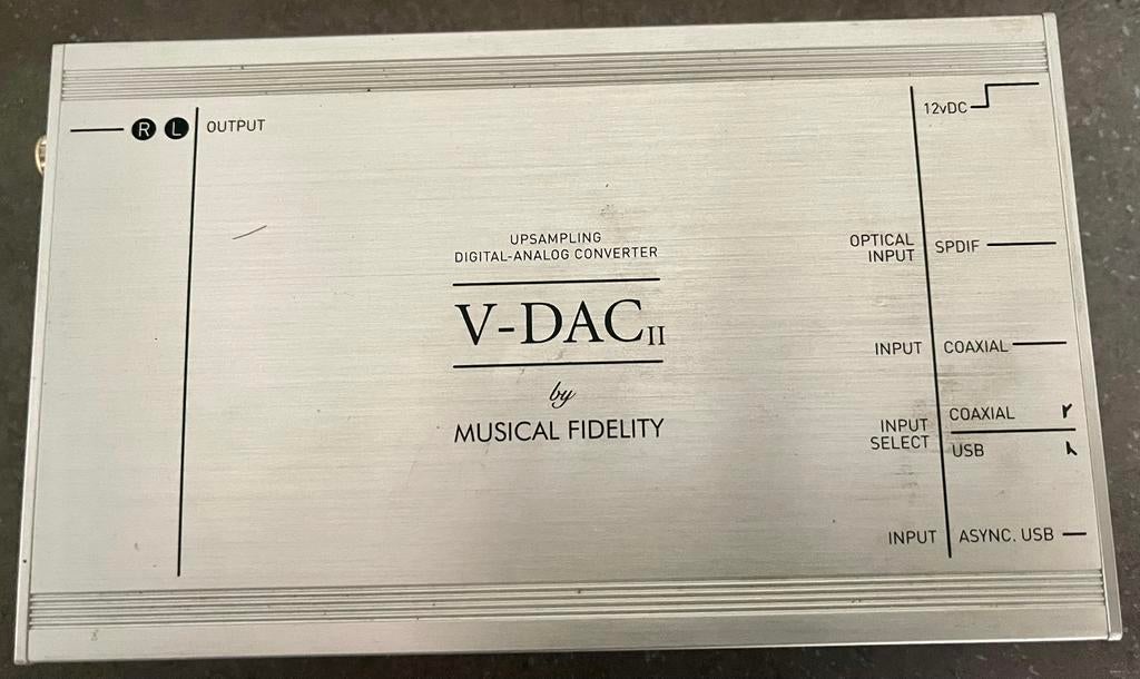 Musical Fidelity V-DAC II Upsampling DAC met adapter, Ophalen of Verzenden, Gebruikt