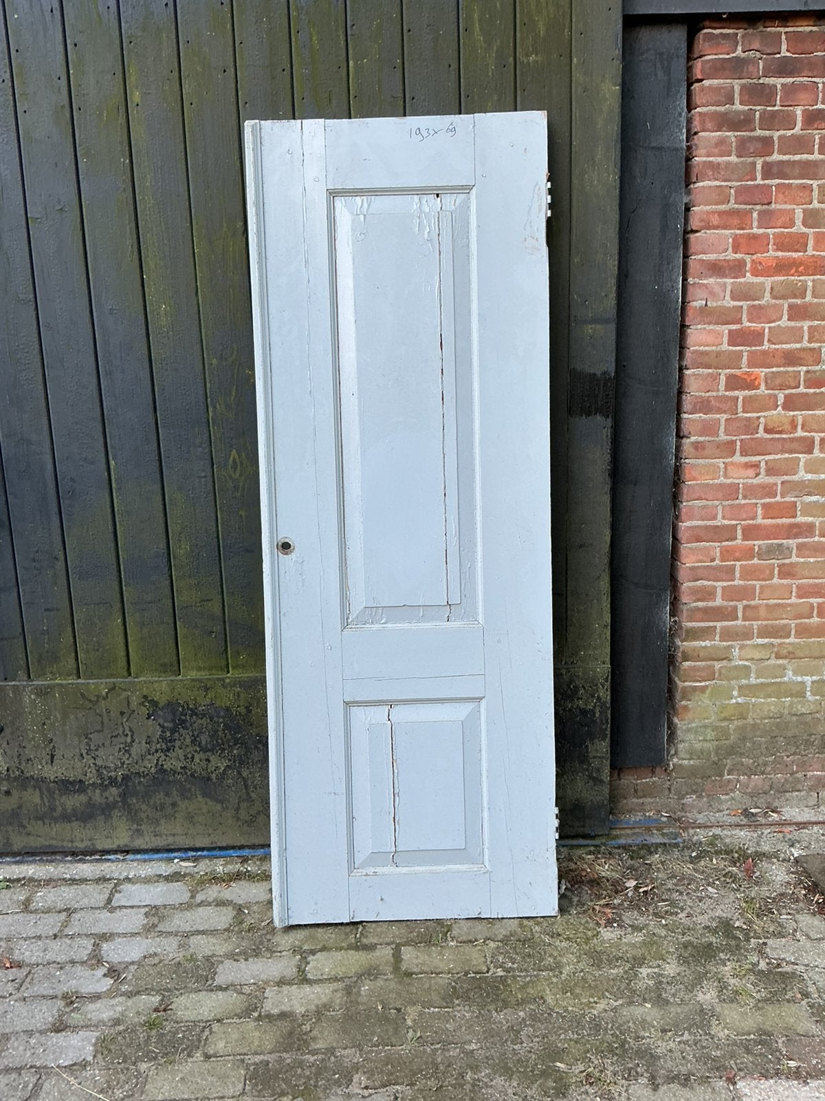 Antieke bedstee deur, paneeldeur en los paneel, Ophalen, Zo goed als nieuw, Binnendeur, 200 tot 215 cm