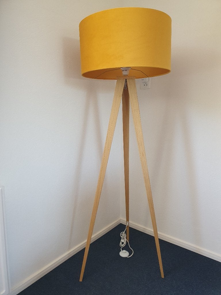 Moderne Tripod vloerlamp, Ophalen, 100 tot 150 cm, E27 (groot), Zo goed als nieuw